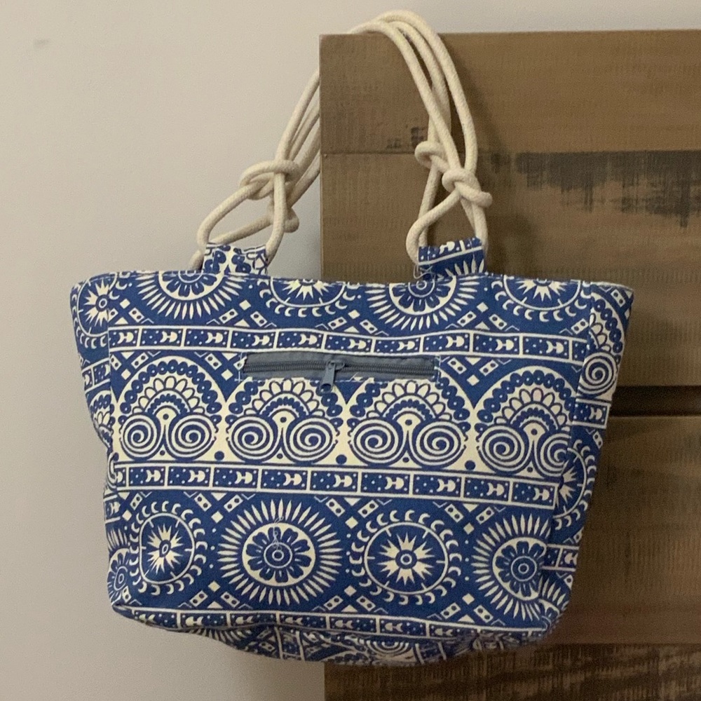 Printed Canvas Tote